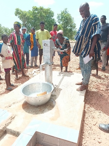 Elder at the new borehole